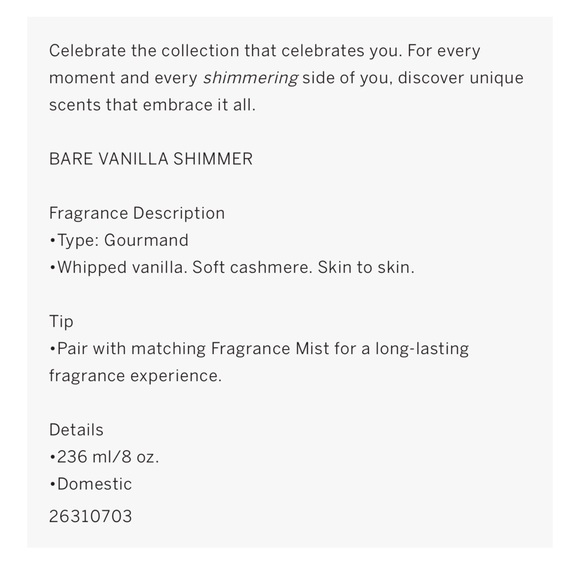 Victoria Secret Body Lotion Set Bare Vanilla Shimmer Nwt - Picture 5 of 6